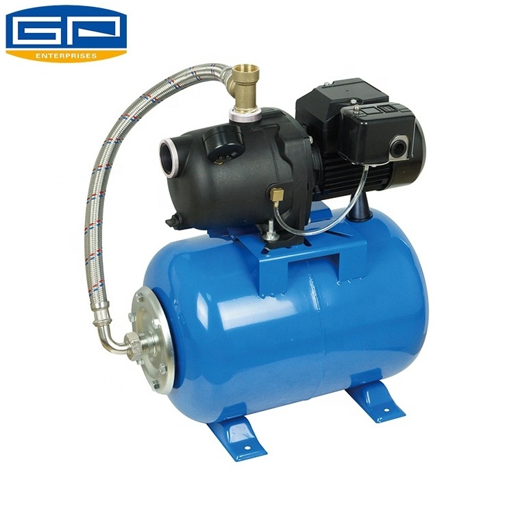 Thermoplastic 230V Motor Water Shallow Well Jet Pump and Tank System for 25 ft depth