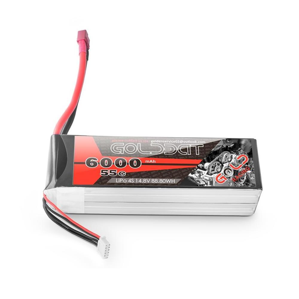 High Capacity  Lithium Polymer Battery 55C 4S 14.8V 6000mah Soft Case Lipo RC Car Toys Hobby Batteries Pack