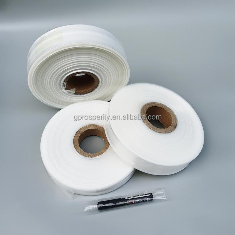 Custom Poly Bag continuous roll polythene tubing Size 1450in x 8in x 4mil LDPE Lay Flat poly tubing bags