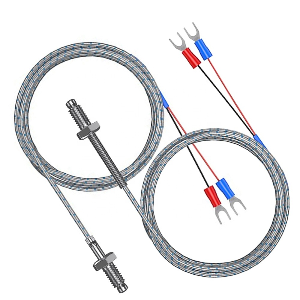 K type Thermocouple Wire, Temperature Sensor With 10m Tail length Range 0-600 With Last line Material shielded cable