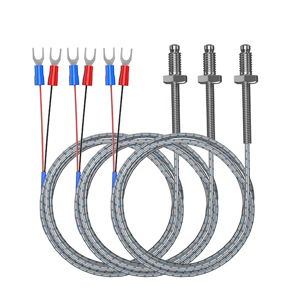 K type Thermocouple Wire, Temperature Sensor With 10m Tail length Range 0-600 With Last line Material shielded cable