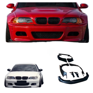 1998-2005 wide body kit for BMW E46 retrofit body kit for BMW E46 coupe tuning body kit