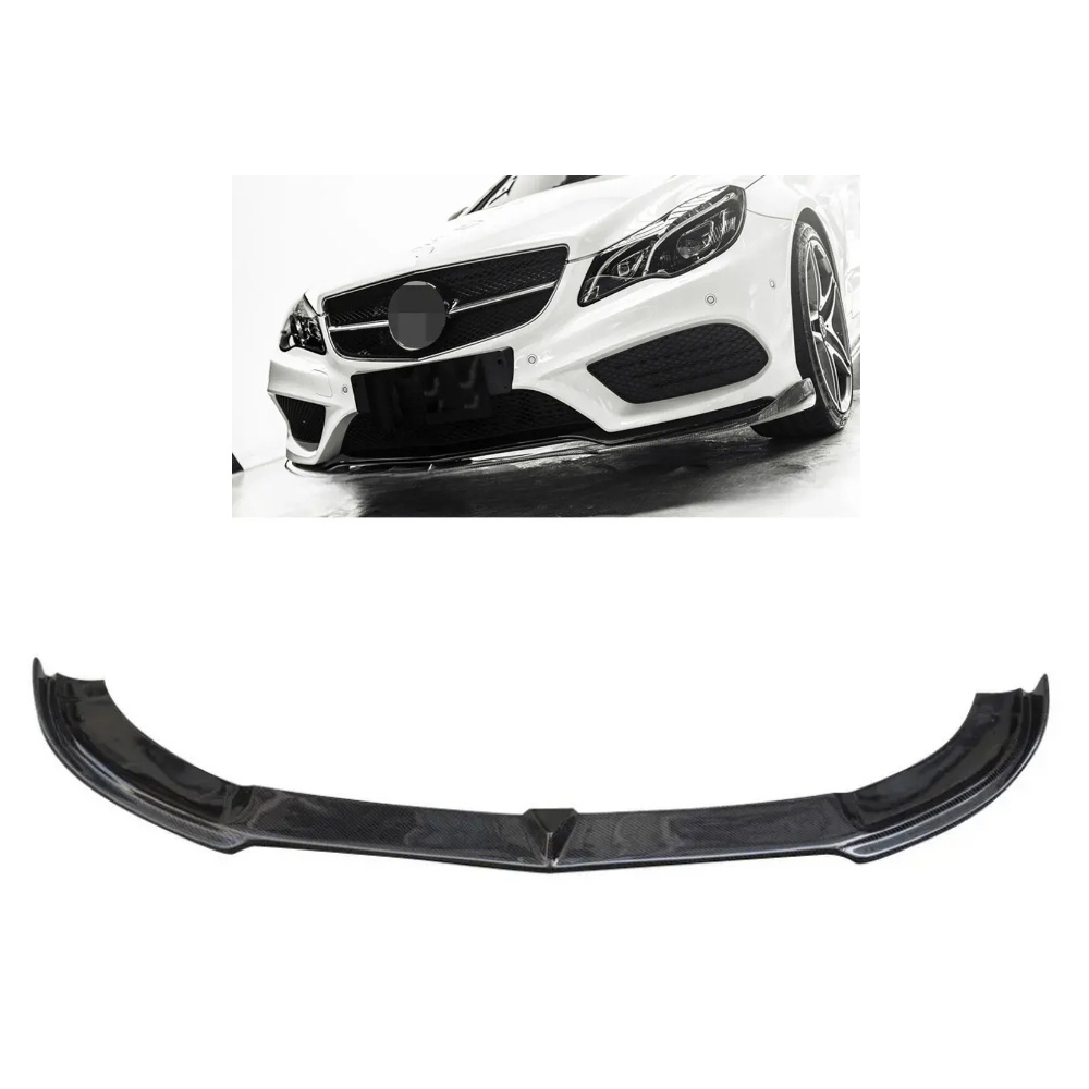 Factory Hot Sale Auto Body Kits Carbon Fiber Front Lip Bumper Chin Spoiler Wing Splitters for Mercedes Benz E Class W207