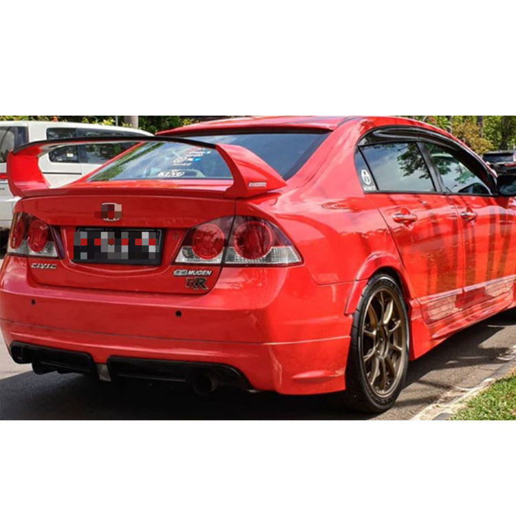 For Honda Civic Automobile Modified Tail FD2 Style Rear Spoiler 09-15 Double Deck Tail