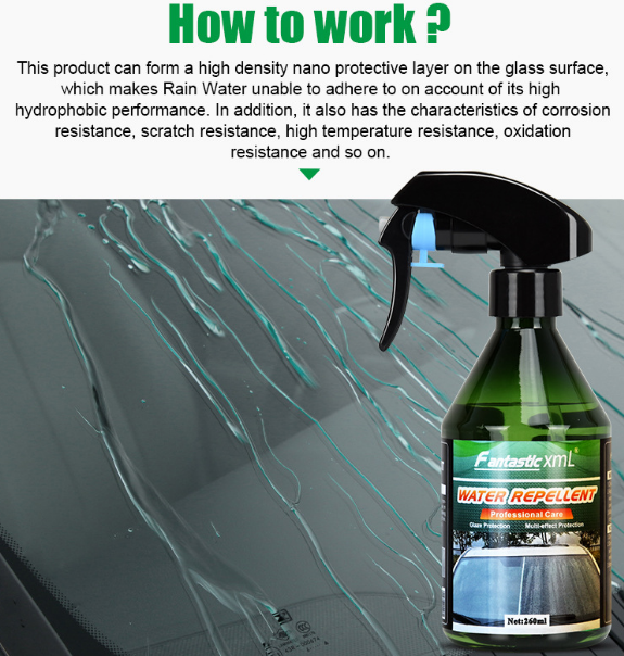 Professional Water Repellent Glass Coating Super Hydrophobic Windshield Nano Coating