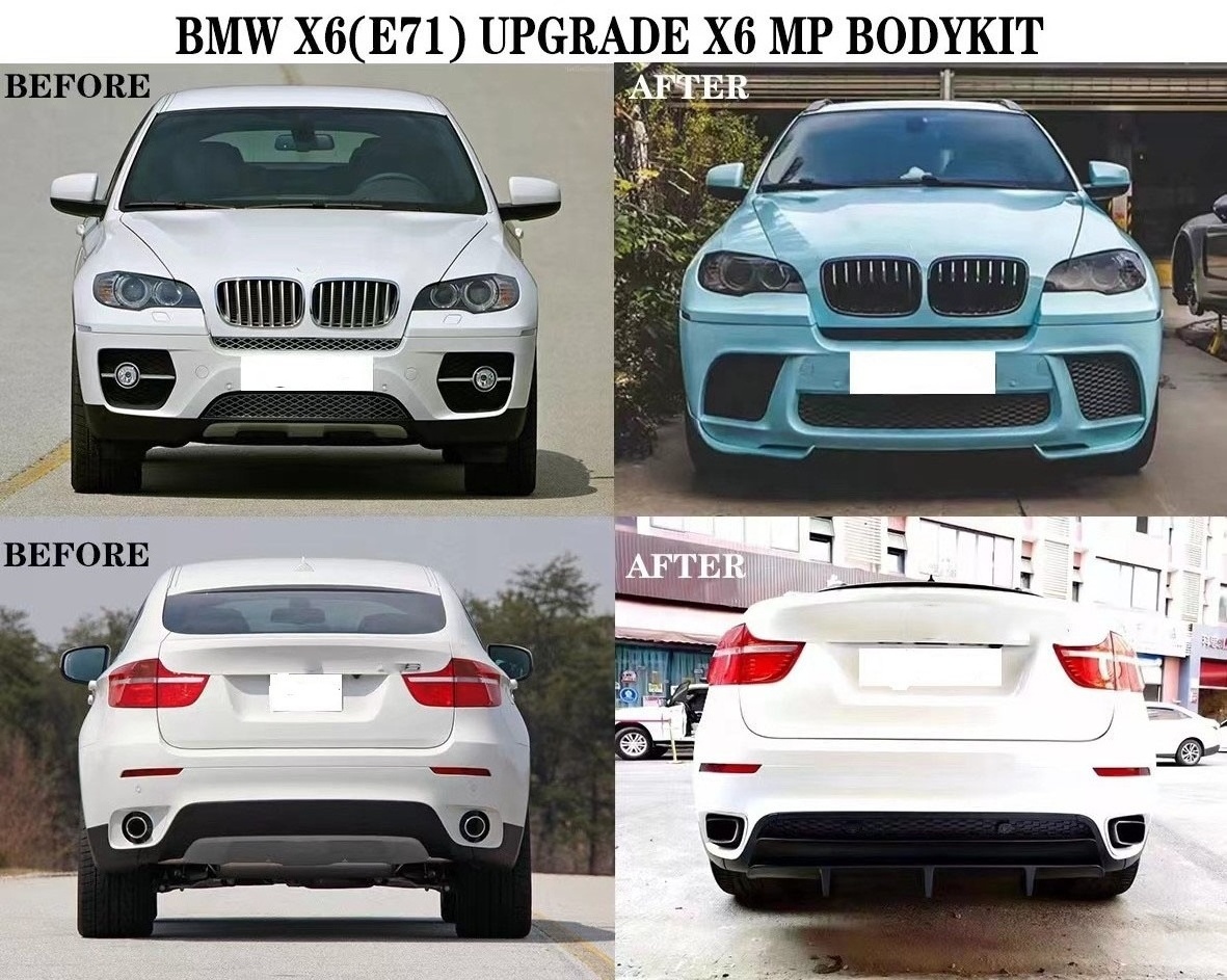 New car parts Mp  Body kit for BMW X6  E71upgrade front bumper with accessories