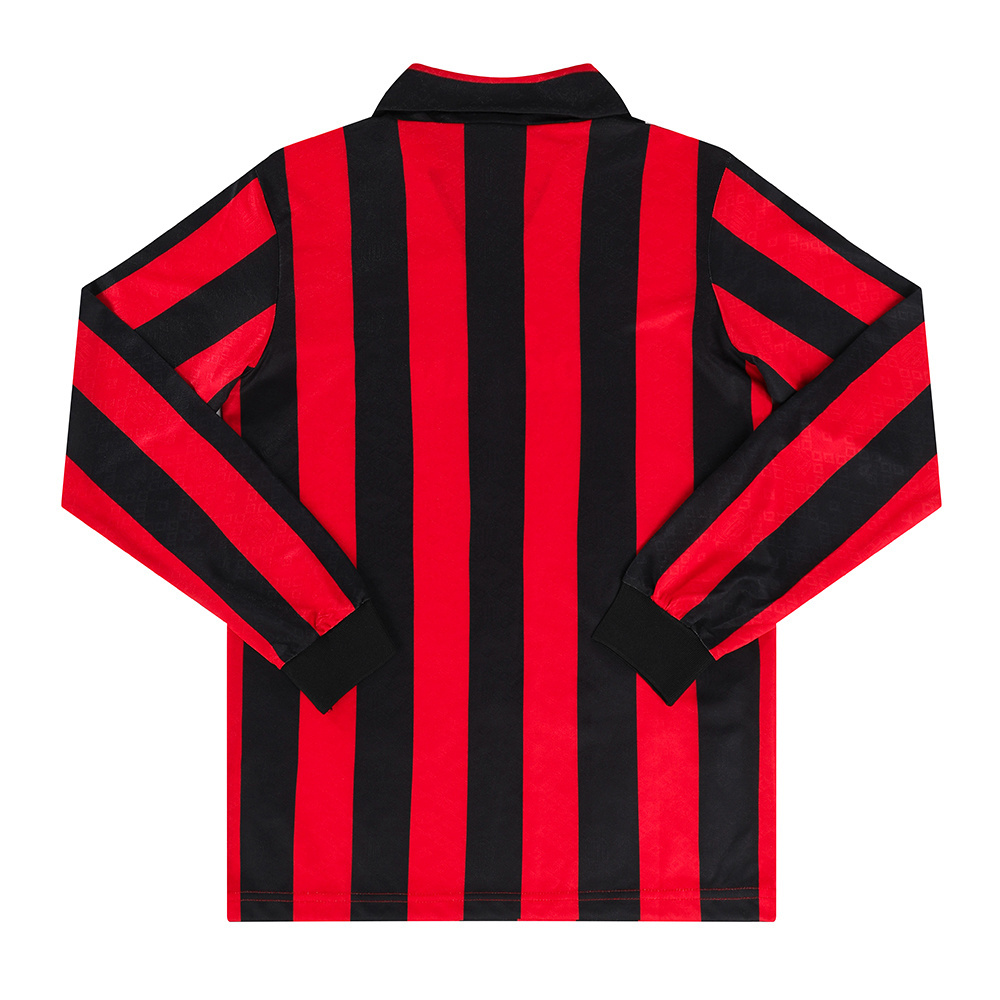 AC Milan retro fans version of the jersey Thai version classic of the shirt long sleeve football suit custom men