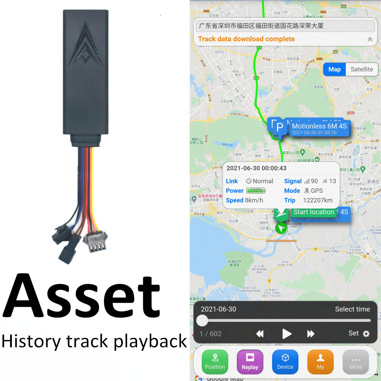 Anti theft Vehicle Motorcycle Car GPS Device Tracker With Free tracking software APP