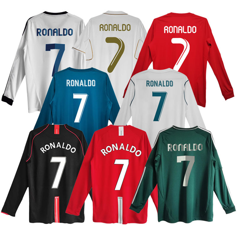 Wholesale Retro Vintage Ronaldo 7# and KAKA 22# Football Jersey High Quality Men's Soccer Uniforms from Thailand