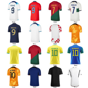 2022 World Edition football kit Thai Quality Argentina soccer jersey Brazil competitive price Soccer jersey football jersey