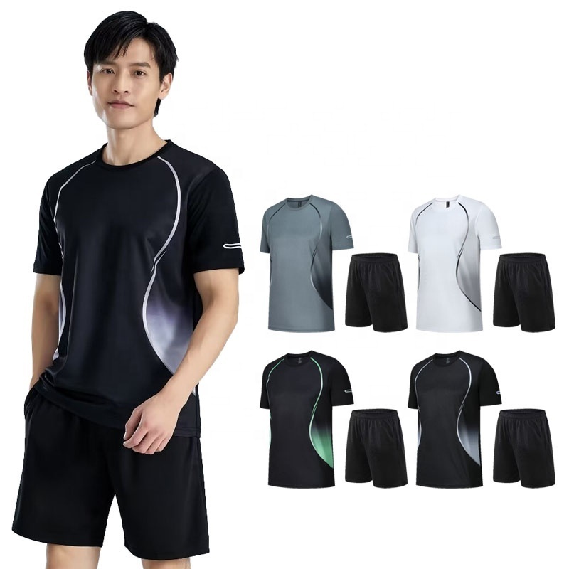 2425 Wholesale selling quick dry running wear summer sports pants cheap fitness sports training tops 100% polyester