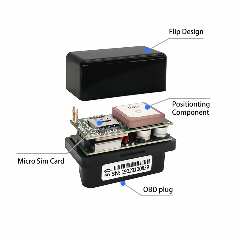 Car Tracker with Android iOS APP GPS Real-time positioning GPS+Beidou+LBS triple positioning OBD