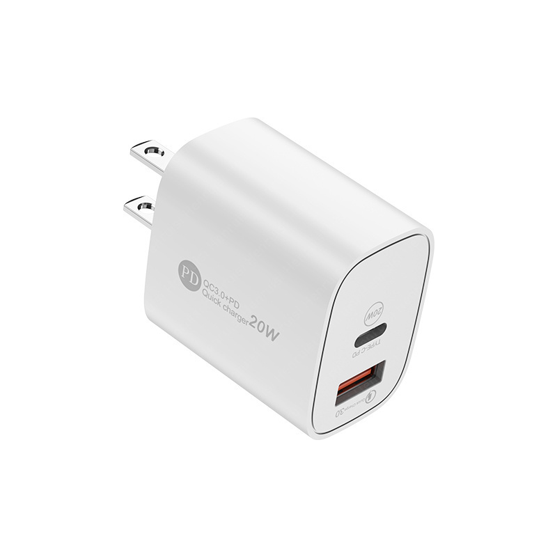 Dual pots 18W USB 20W PD Quick Charging Charger Universal Application For Iphone For Huawei For Xiaomi