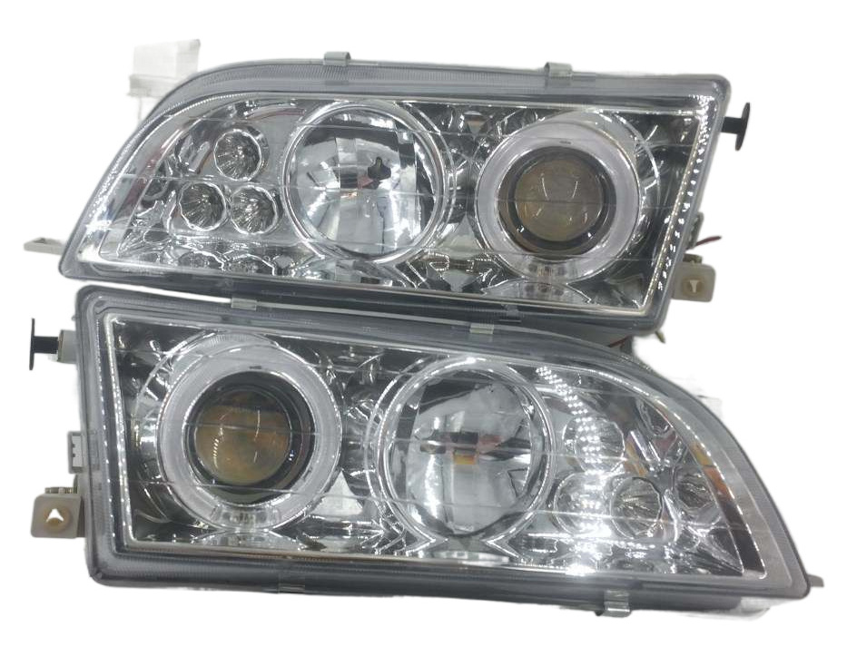 GPT brand supply Explosion Models Headlamp With Len For Toyota Corolla AE100 Angel Eyes Headlights