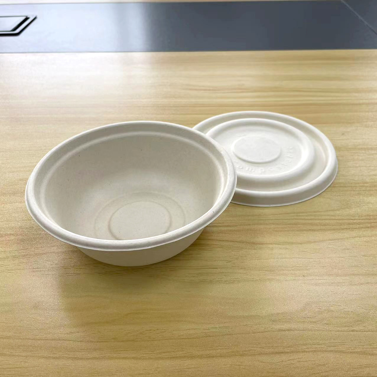 Biodegradable Sugarcane Bagasse Disposable Plastic Soup Ramen Oval Food Packaging Rice Bowl For Kids