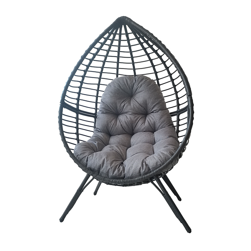 Best Selling Patio Seating Outdoor Handmade Hanging Egg Chairs Modern Porch Swings with Stand Garden Furniture