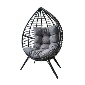 Best Selling Patio Seating Outdoor Handmade Hanging Egg Chairs Modern Porch Swings with Stand Garden Furniture