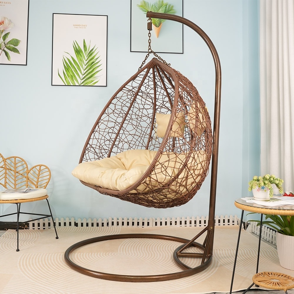 Summer Folding Garden Patio Flatpack Furniture Hammock Hanging Basket Rattan Egg Swing Chair