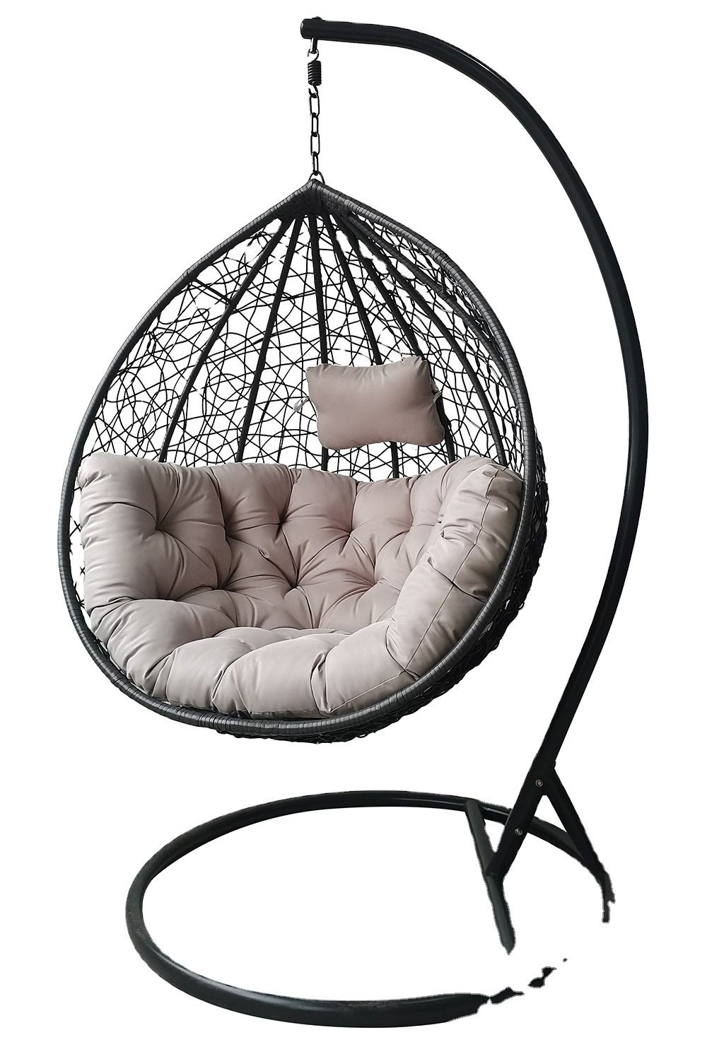 Cheap price indoor outdoor Garden modern hanging swing chair  egg swing clear chair