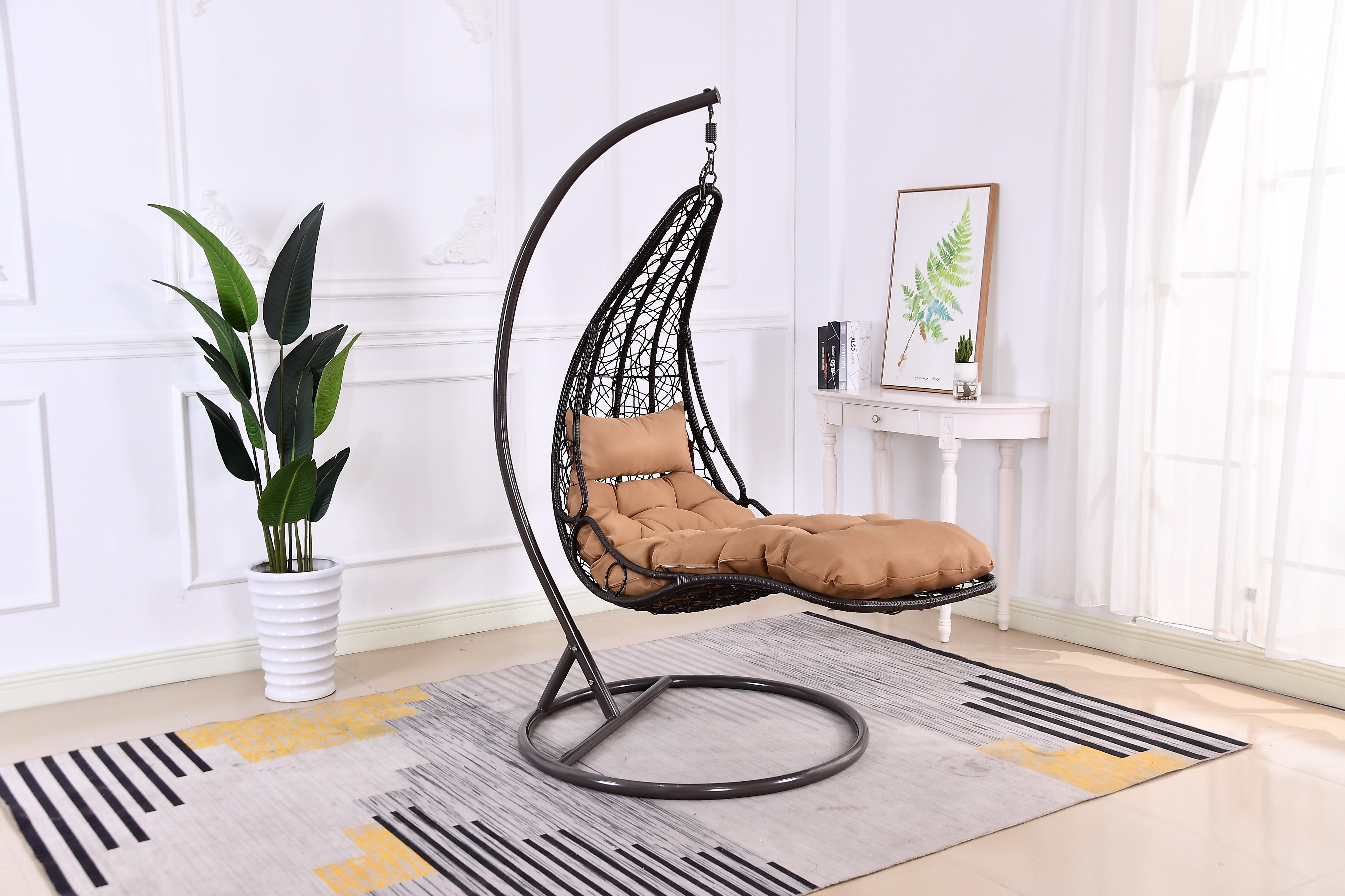 outdoor furniture rattan hanging bed rattan swing hanging bed