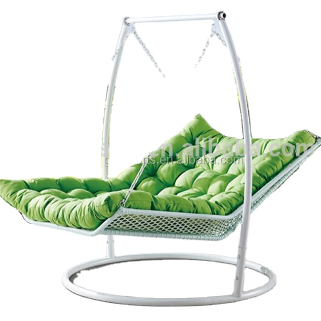 Wholesale Iron canopy beds hanging egg chair garden swing bed