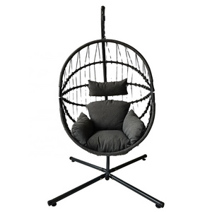 Home Single Indoor Swing Hanging Basket Rattan Chair Balcony Rocking Chair Egg Chair