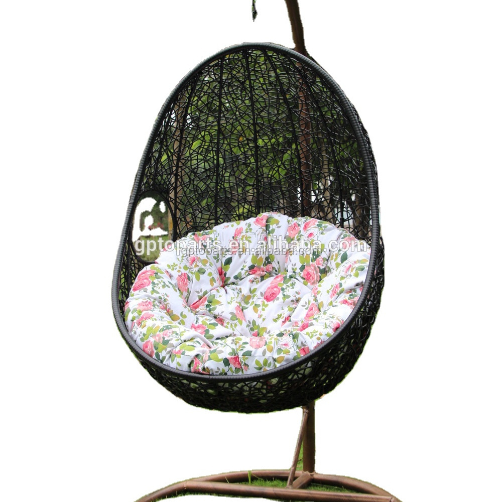 Wicker Rattan Swing Bed Chair Weaved Egg Shape Hanging Hammock