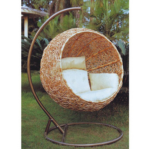 single seat balcony swing chair indoor egg chair patio hanging chair