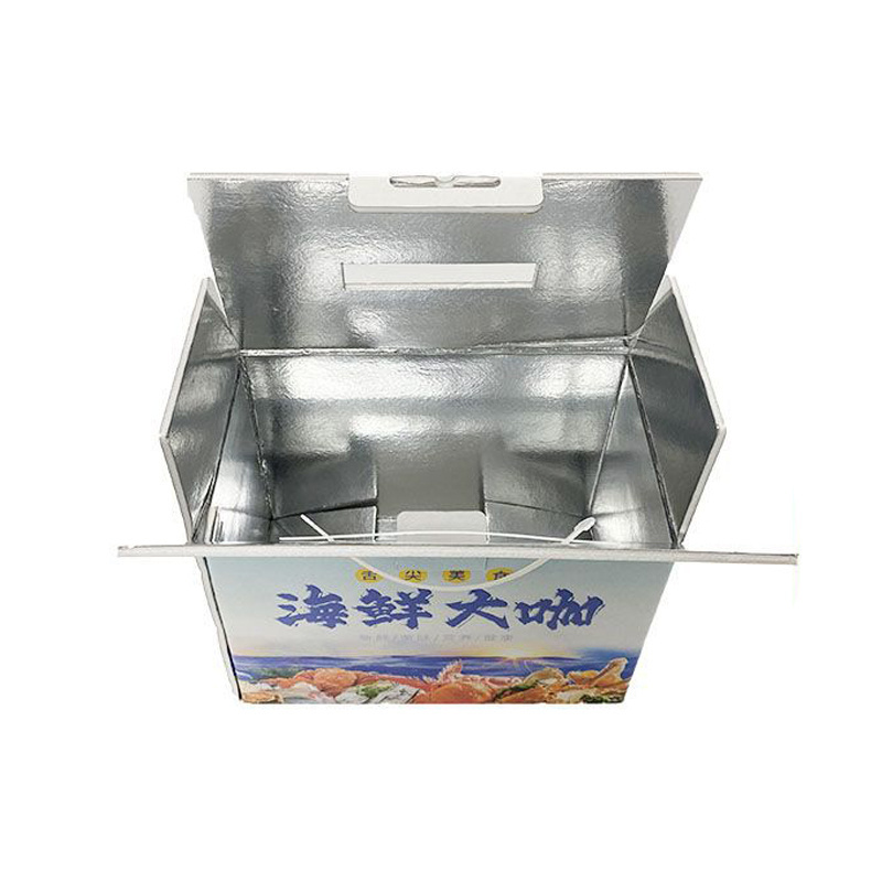 Custom Cold Chain Shipping Packaging Box Refrigerator Seafood Thermal Insulated Packaging Cardboard Box