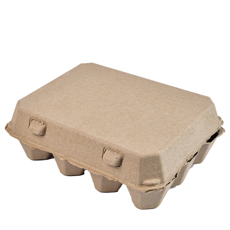 Biodegradable Recycled Molded Paper Packaging Pulp 6/8/10/12/15 Empty Egg Boxes Tray Cartons Wholesale For Sale