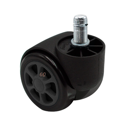 Factory custom furniture accessories office chair parts black swivel twin caster wheels caster for table legs GQ-C019