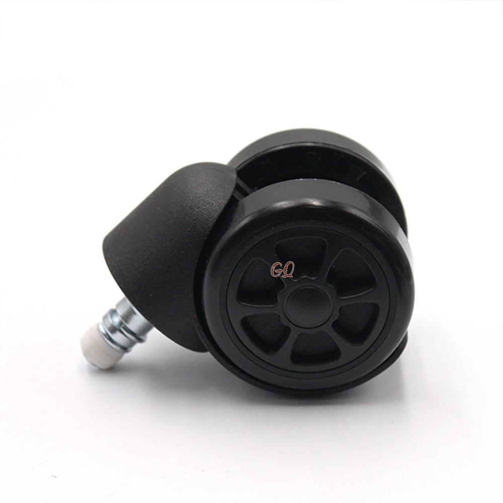 Factory custom furniture accessories office chair parts black swivel twin caster wheels caster for table legs GQ-C019