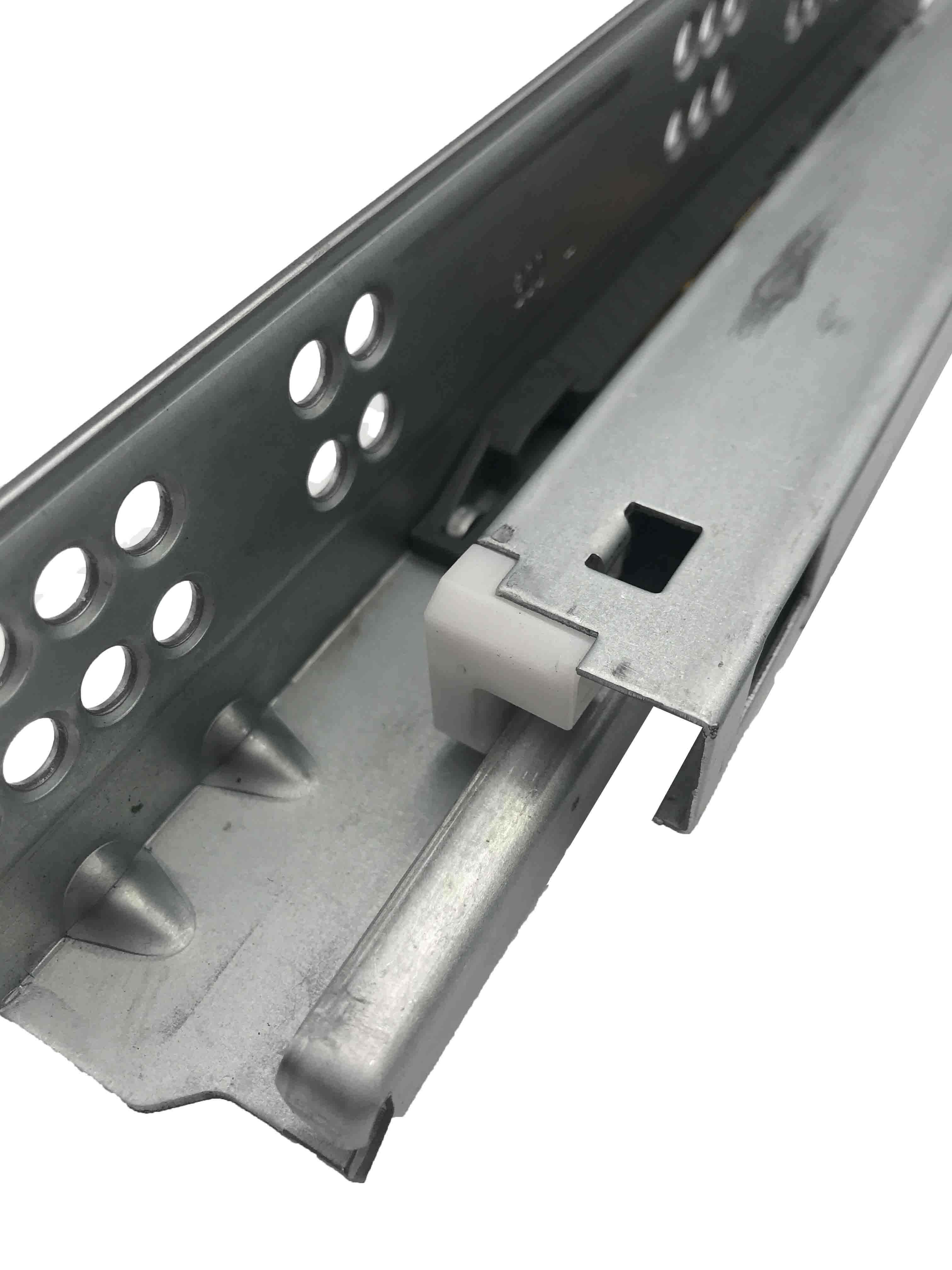 21Inch Soft Closing Lower Drawer Slide With Adjustable Locking Device And Bracket