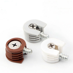 Furniture Connector Connecting Adjustable Invisible Glass Cupboard Connector Cabinet Plastic Screw Shelf Supports