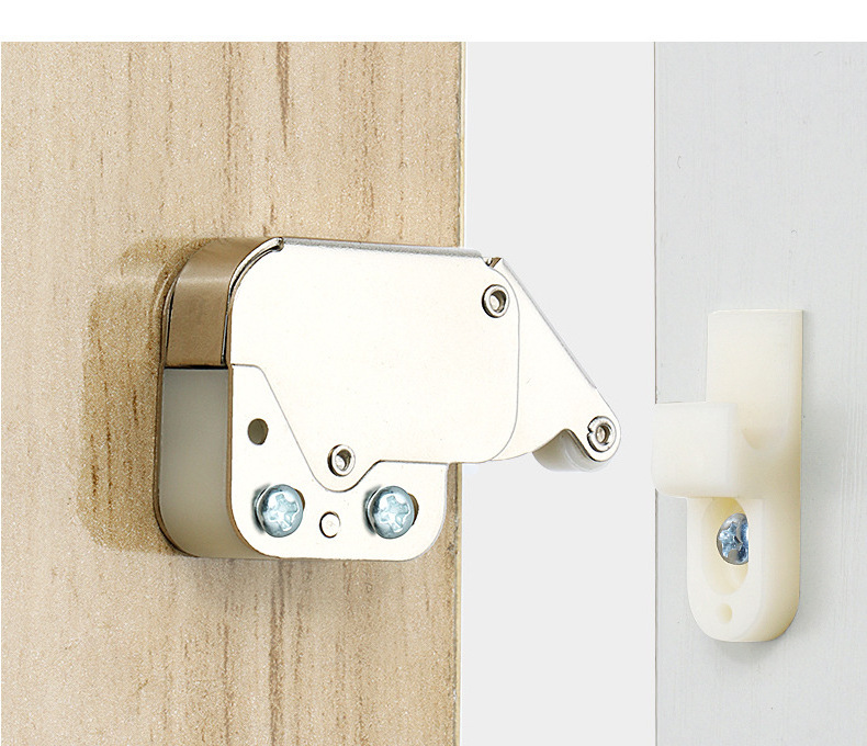 Cabinet Slide Lock With Accessories Push To Open Door Catch