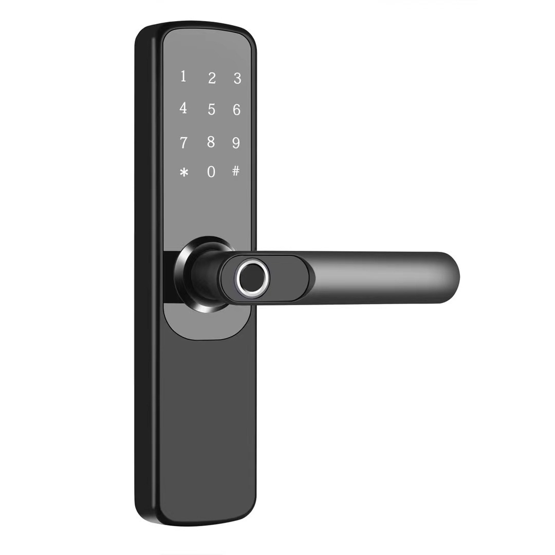 High Quality Keyless Entry Lever Keypad Password Digital App Biometric Door Lock Electronic