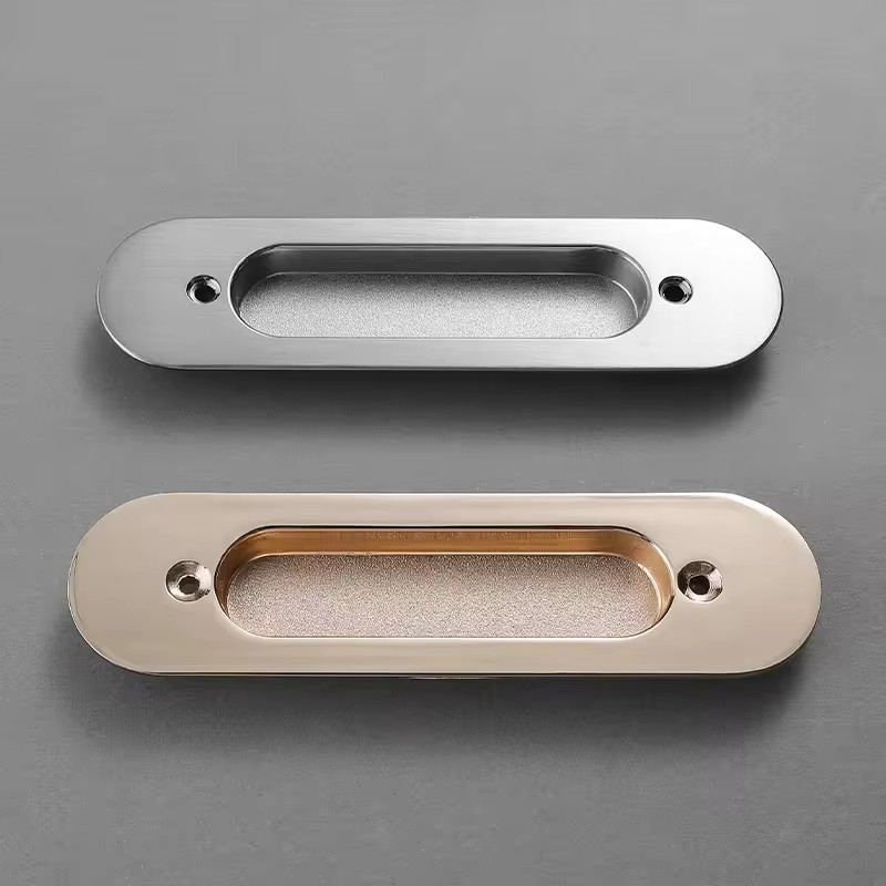 Built-in sliding door handle concealed door pairing clasp recessed invisible handle kitchen accessories living room