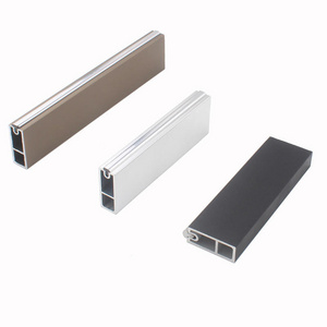 Aluminum Square Hanger Accessories for Furniture Wardrobe Tube Hanging Clothes Rod and Drying Rail Zinc Product Hardware