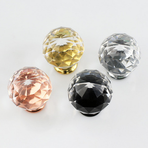 30mm or 40mm diamond door Adhesive Crystal Knob