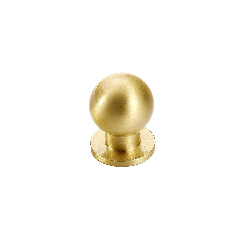 Modern Wardrobe Door Cabinets Round Handle Small Brass pulls Simple Luxury Furniture Handles Drawer Knob