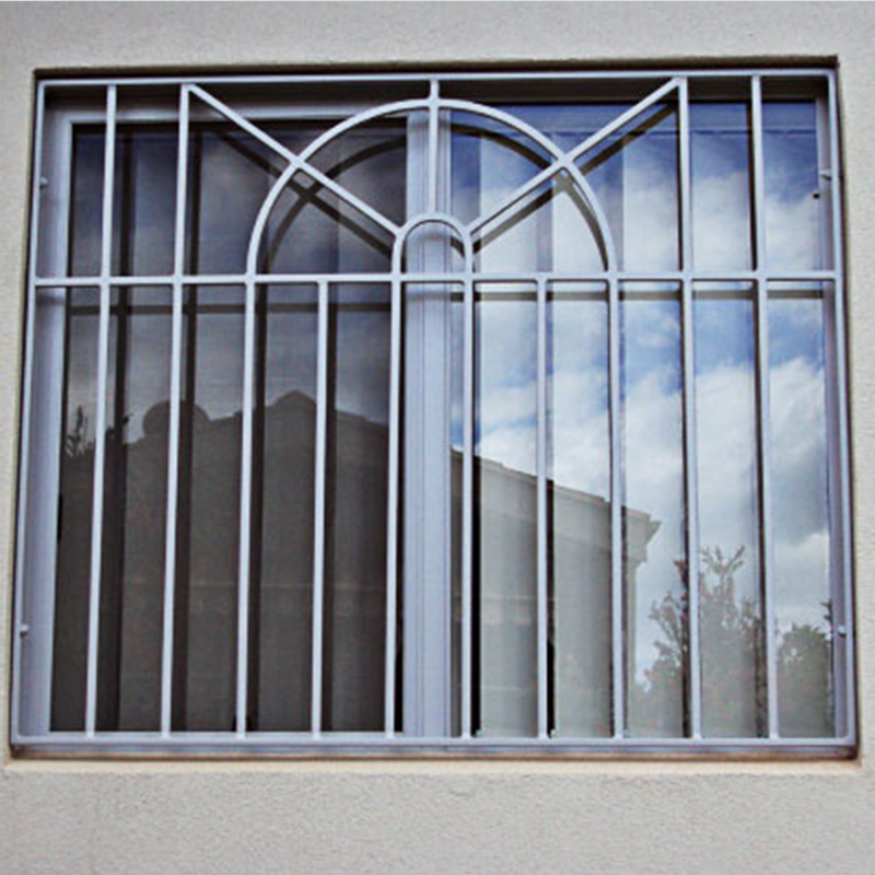 Custom decorative interior security window guard grill steel wrought iron window grill design