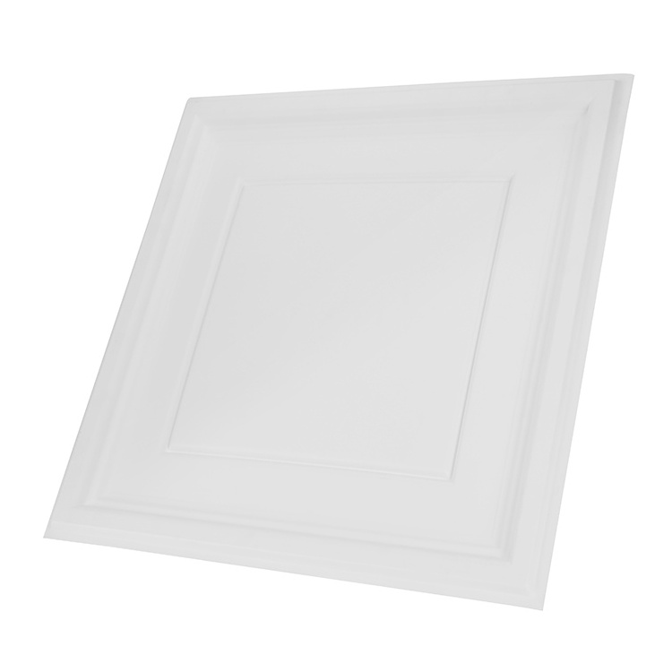 Lightweight 2 ft.x 2 ft commercial ceiling tiles white bathroom pvc square suspended ceiling tiles