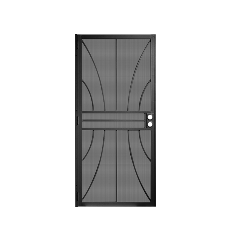 External Rustproof Security Metal Door Single Entrance Stainless Steel Security Doors