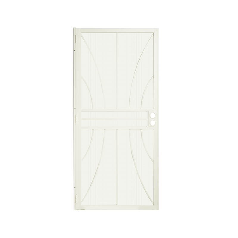 Powder coated mount outswing steel security door wrought iron exterior front house doors manufacture designs