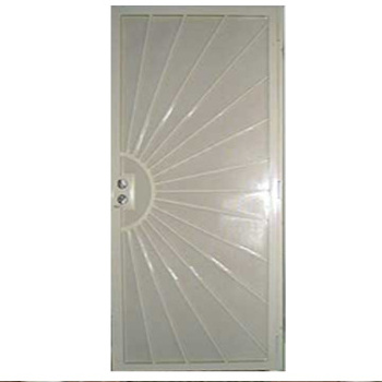 Outswing heavy duty metal security door with expanded powder coating outdoor steel security doors