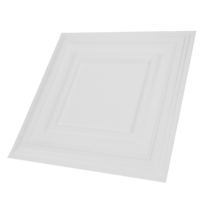 China Wholesale 2x2 Insulated PVC Ceiling Tiles White Bathroom PVC Suspended Ceiling Tiles