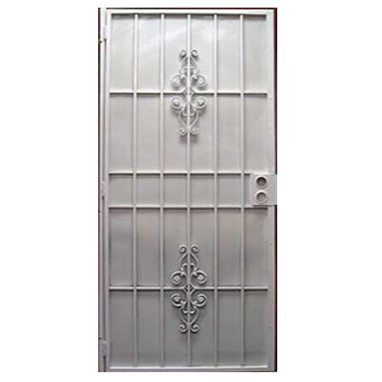 Outswing heavy duty metal security door with expanded powder coating outdoor steel security doors