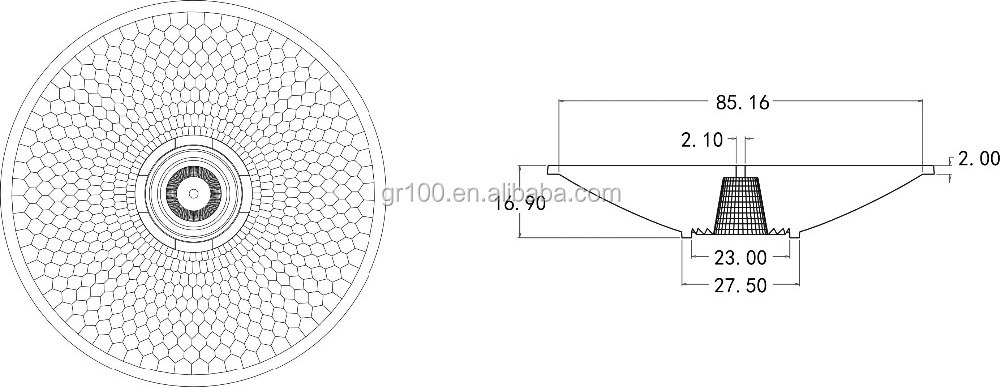 Free sample offer 15 degree optical led lens pmma material for cree cxb 3590