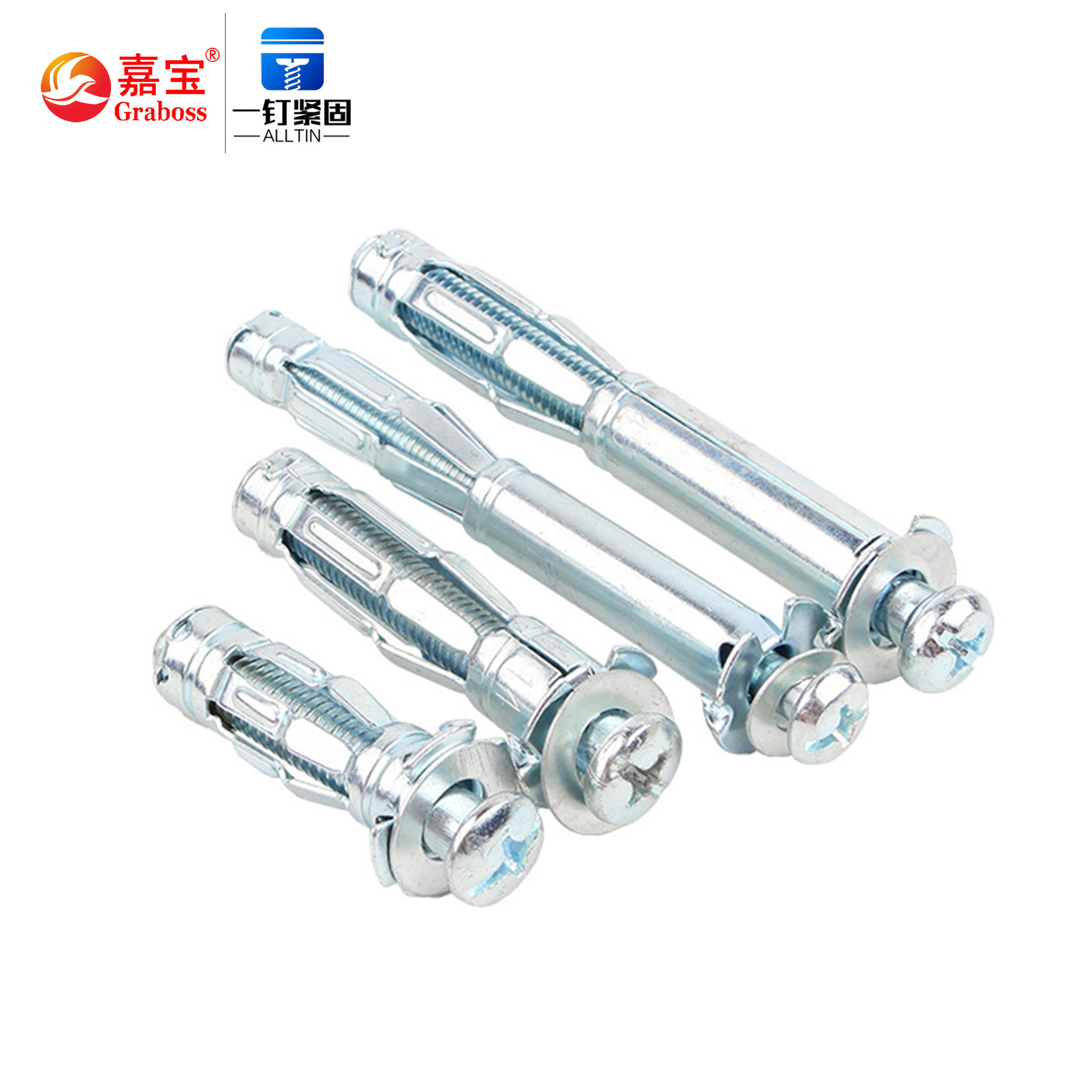 Screw manufacturer carbon steel hollow wall umbrella anchor expansion screw bolt for Plaster Board Hollow brick M4*38