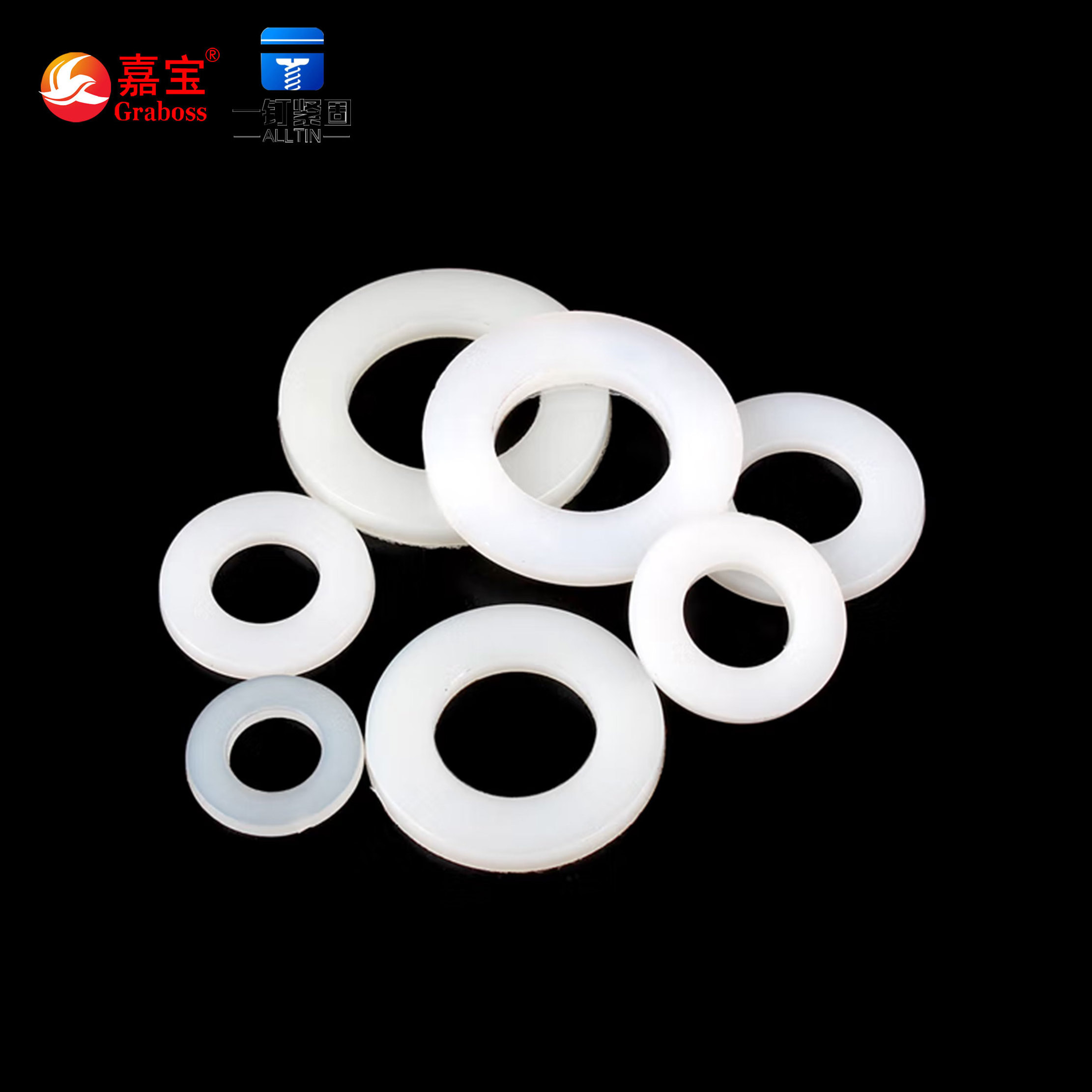 Insulated Gasket M2-M20 White Nylon Washer Screw Manufacturer High Quality Non-magnetic Plastic 125 DIN Plain Finish Bolt Nut